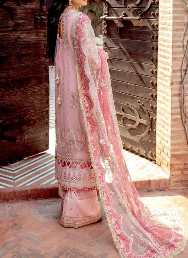 3Pcs Women's Unstitched Embroidered luxury suit