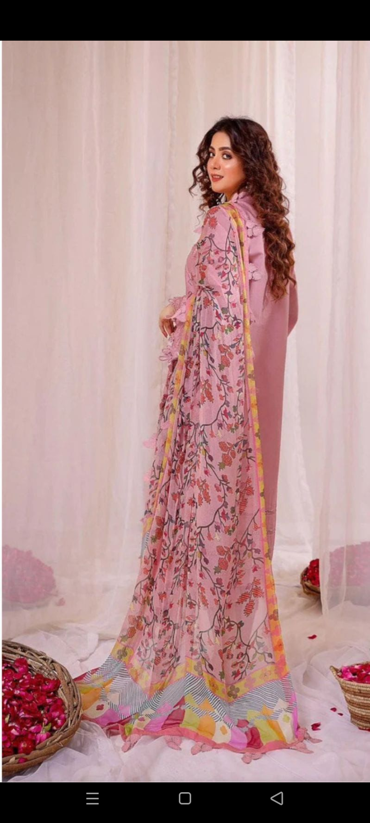 3pc Women Unstitched Embroidered Suit