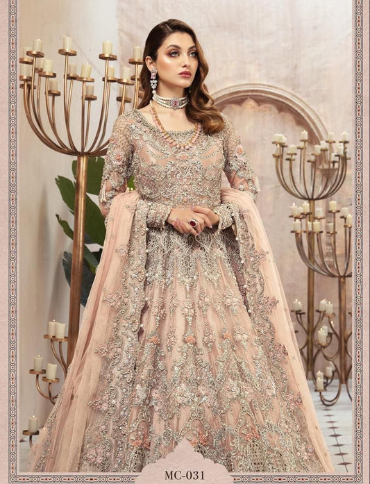 Blush rose luxury bridal ensemble