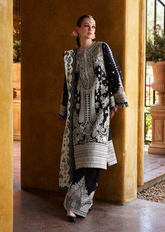 3pc Women Unstitched Embroidered Suit