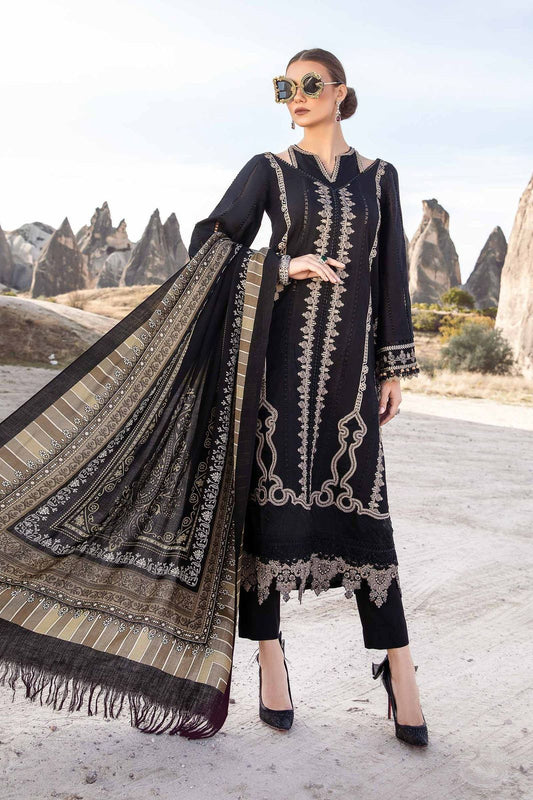 3pc women Unstitched Embroidered Suit
